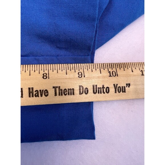 Vintage 90s Bobbie Brown High Waist Palazzo Shorts Culottes Blue Women’s M - Picture 15 of 16